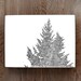 Original Hand Sketched Tree Drawing - 3x4 Forest Wall Art