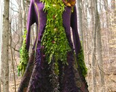 Sweater COAT. Purple green Shaggy. Size L/XL.Ready to ship