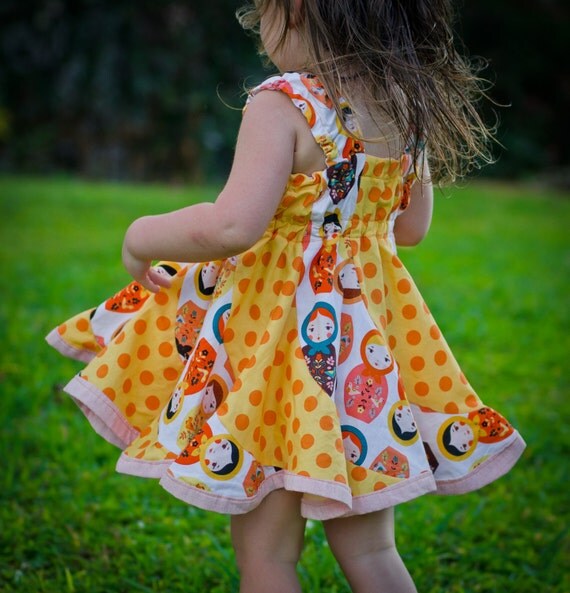 Twirl Dress for Little Girl by HopTo on Etsy
