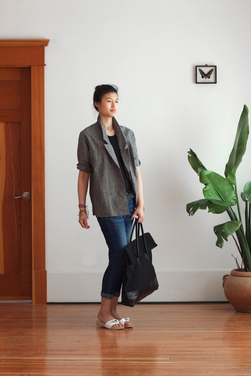 Loose Linen Blazer