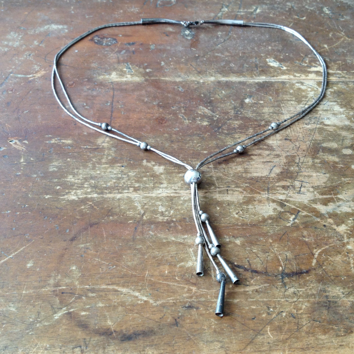 liquid silver / 2 strands / Native American made