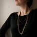 CANVAS - salvaged vintage fabric and mixed chain necklace