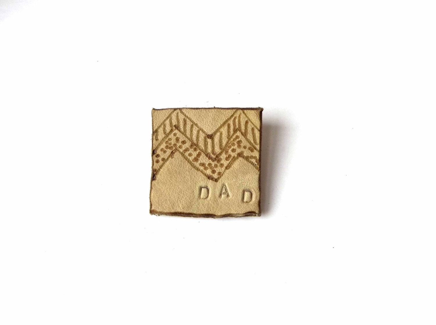 Mens Leather Accessory Fathers Day Lapel Pin