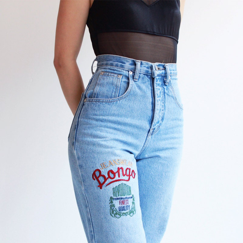 90s jeans - BONGO - high waisted - skinny - light wash - small