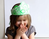 Neon Crown Sewing kit with stripes & dots.
