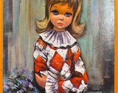 Big Eye Print by Eden  / Pierrette / Litho Print / 1960s