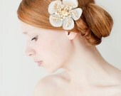 Bridal Hair Piece, Floral, Swarovski Crystal - Style 224