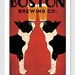Customize Personalize -- BOSTON Terrier Brewing Co. Beer  ILLUSTRATION Giclee Print 12x18  inches signed
