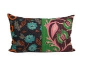 Vintage Kantha Pillow - Mixed Flora - 20 x 30