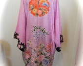 30s Hand Stitched Vintage Silk Kimono Made In Japan - on sale