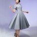 Gray madi Dress  cotton Fit and Flare prom dress  (527)
