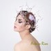 Lavender Birdnest Fascinator, Headpiece, Derby hat, Melbourne hats