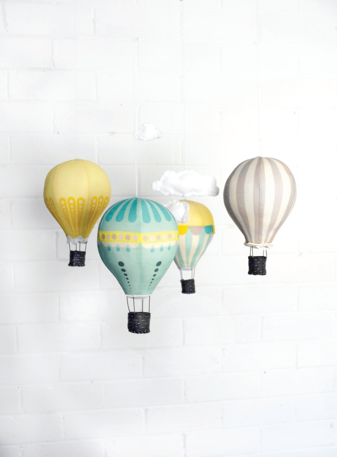 Hot Air Balloon Mobile Kit - Sunshine - CraftSchmaft
