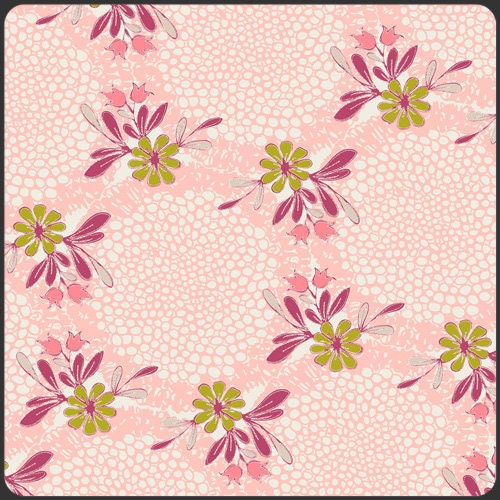 Pink Floral Fabric Coquette Feminine Flair in Petal
