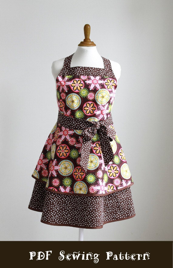 Plus Size Apron Sewing Pattern PDF Women's Full and Half - The LUSCIOUS LAYERS Plus - Instant Download Sewing