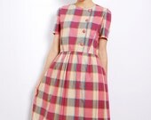 Rainbow Gingham Dress