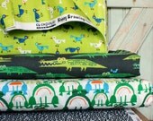Organic Birds Lime Green - Yard Yardage - Happy Drawing Too by Ed Emberley for Cloud9 Fabrics