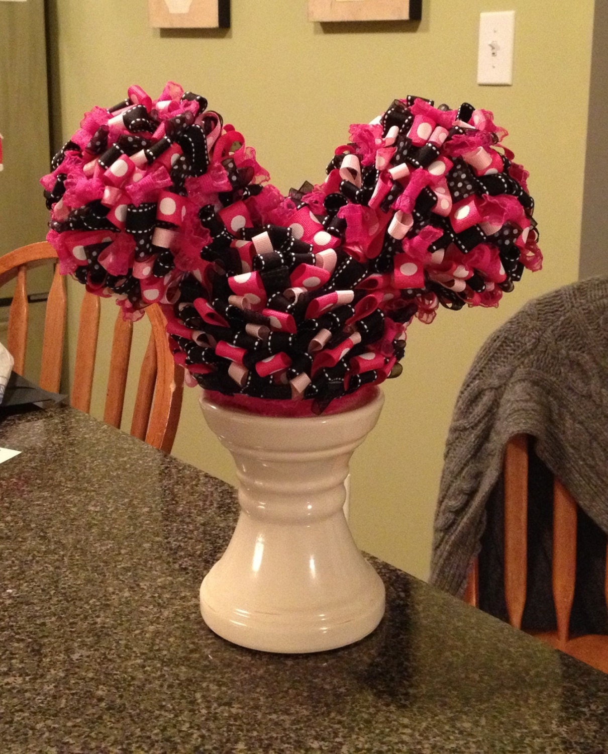 Mickey Mouse Ribbon birthday centerpiece