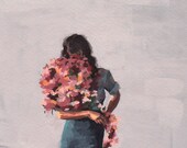 Flower Child . giclee art print of original painting