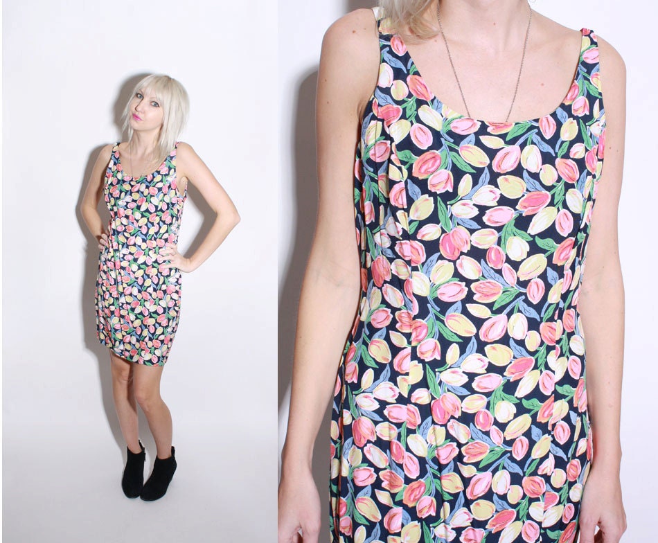 90s Floral Dress Banana Republic