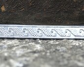 Sterling Silver Ring Stock, Jewelry Supply, 7.4mm wide, Geometric Spirals