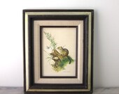 Vintage Loates Chipmunk Picture Framed
