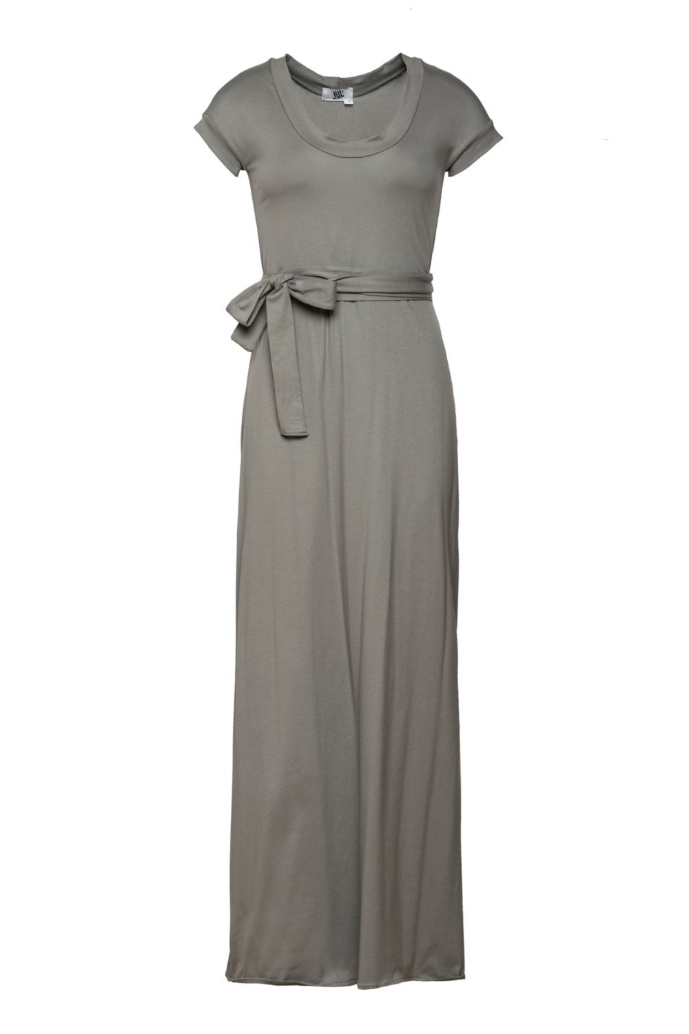 Tee shirt dress.MAXI dress. Long grey dress. Olive green dress. Womens maxi dress. casual dress. dress with belt. summer dress