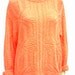 Neon Orange BENETTON Oversize Knit Cotton Sweater - Sz S/M