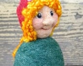 Needle Felted Gnome Lady / Ms. B. Gnome