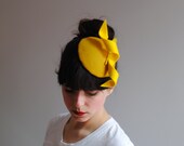 With a Twist Fascinator in YELLOW by CIAO NINA