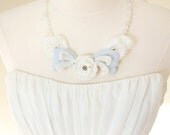 Lovely Light, Feather Soft. Repurposed Vintage 1950s Plastic Rhinestone Jewelry.