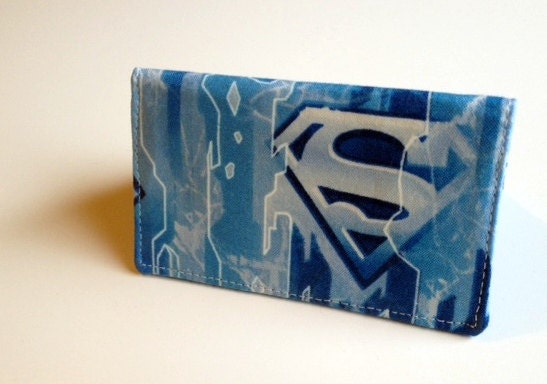 Card Wallet - Superman - credit card holder,  business card wallet, gift card holder,