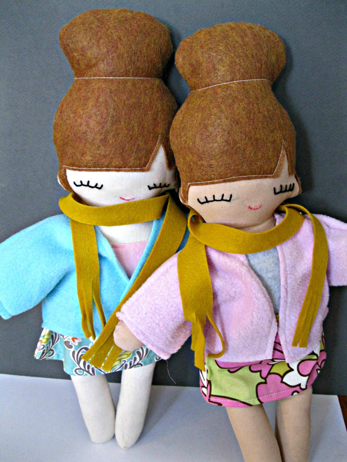 Cloth Doll, Indie Fashionista Girl Cloth Doll - Chelsea Red Head