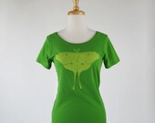Luna Moth Organic Eco-Friendly Scoopneck Tee