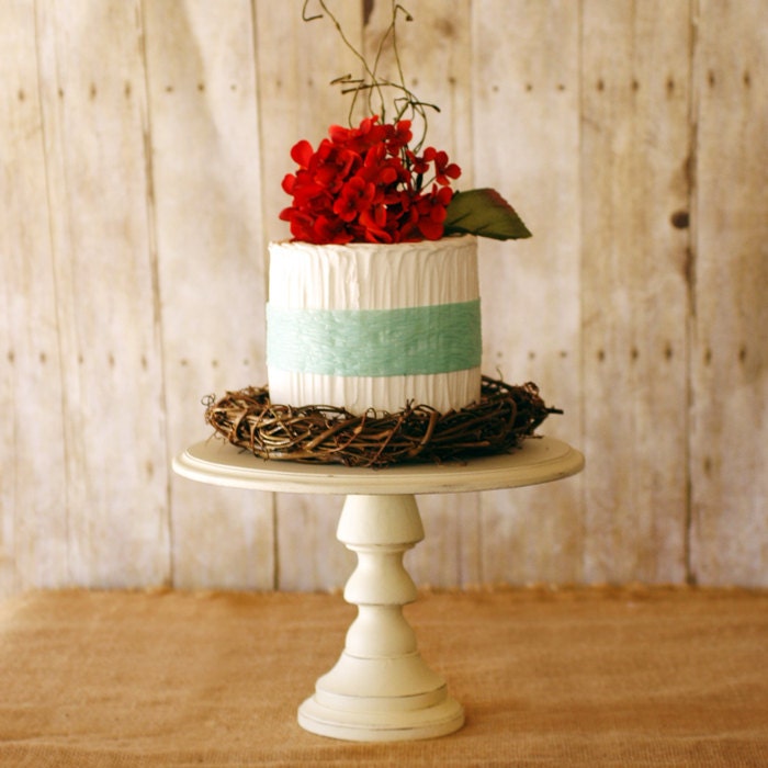 One Rustic Pedestal Cake Stand