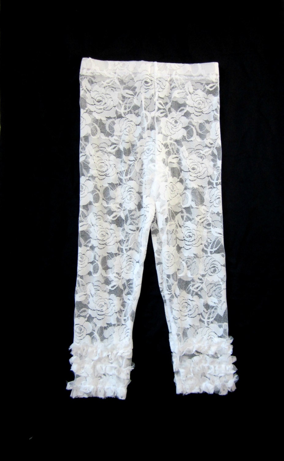 Lace  ruffle leggings