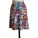 Beach Skirt, Seashell Print Jersey Knit Travel Skirt, "Seashell" Skirt