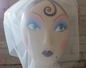 Birdcage Blusher Bridal Veil Double Tulle Chin Length Wedding Veil