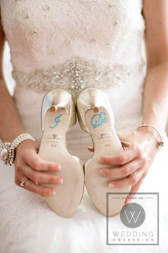 I Do Wedding  Shoe Stickers