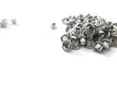 Silver Eyelets, 1/8 inch, Silver, Scrapbooking, 100 Eyelets, Round Metal, Eyelets, Silver Round, Scrap Booking, 1/8 Silver Eyelet