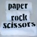 Funny Triplet Onesies Rock Paper Scissors Triplet Baby Gift
