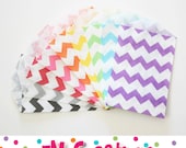 12 Mini Gray Chevron FAVOR BAG - MINI bags - Paper Sack - Treat Bag - Candy Buffet bag - Wedding Favor Bag - Bridal Shower Favor