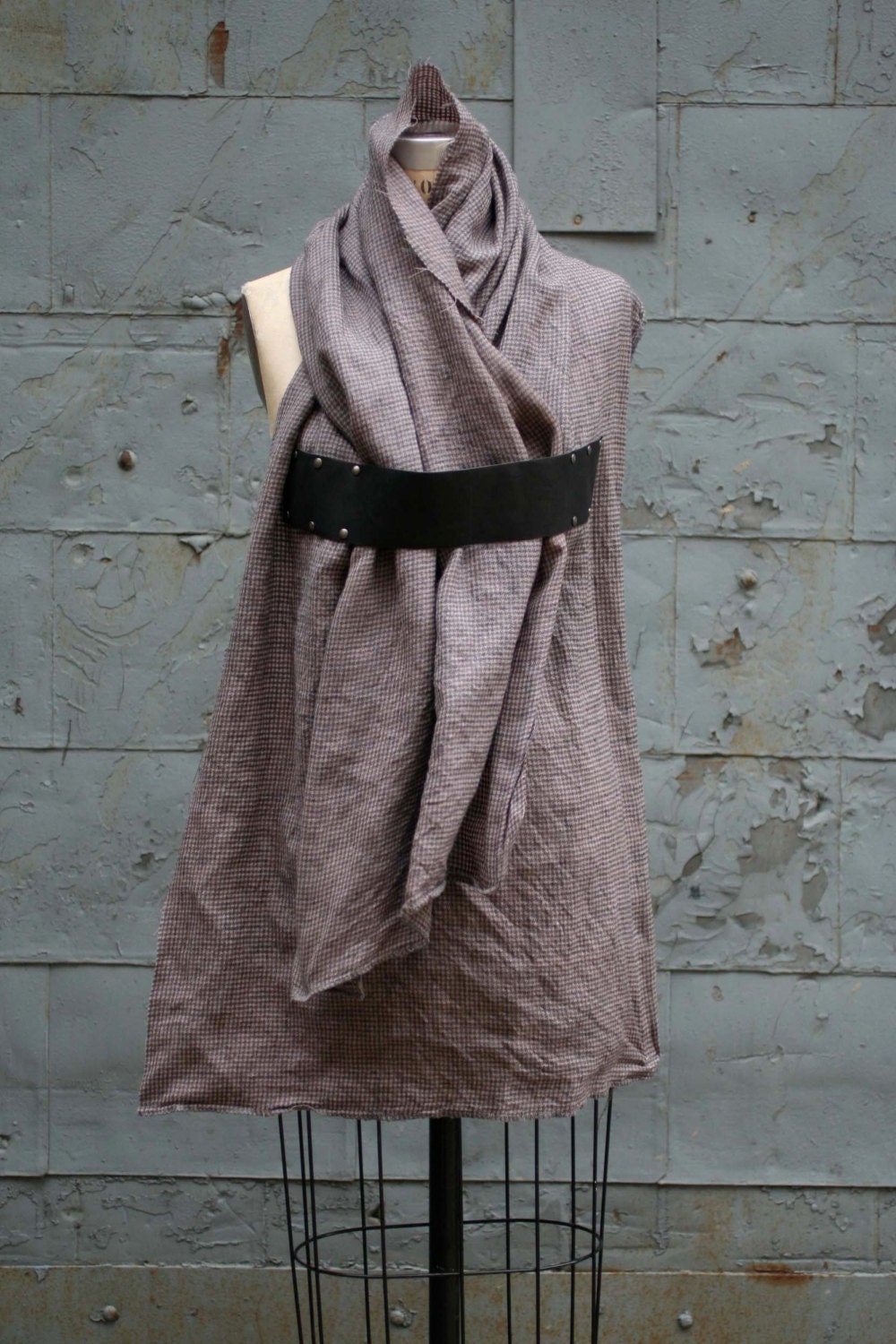 Men's Scarves/Men's Accessories/Men's Edgy Scarves/ Leather Scarves/Women's  Scarves