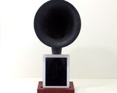 iHorn - iPad - iPad mini - iPhone - Acoustic  Speaker Horn - Vintage Radio look - Old Time Speaker System for your iDevice