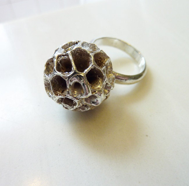 Podcast Ring: Hand Cast Bronze or Sterling Silver