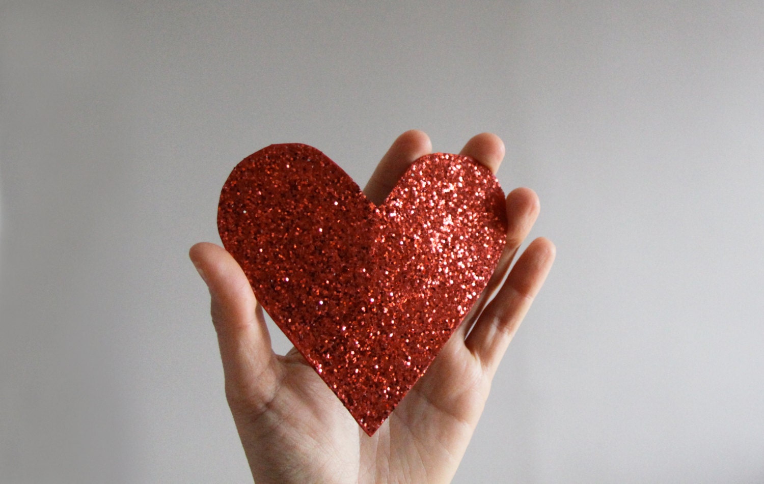 giant glitter heart barrette - mydrawingnumberone