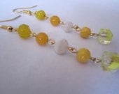 Yellow Dangle Earrings