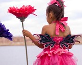 Unique Tutu Fairy with Embroidered Wings-Custom Size
