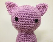Crochet Rattle - Little Kitty Friend - MADE TO ORDER