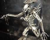 Recycled Metal Queen Monster (Medium item) --- Steampunk Cyberpunk Dieselpunk Eco Biomechanic Art Sculpture Craft Handmade